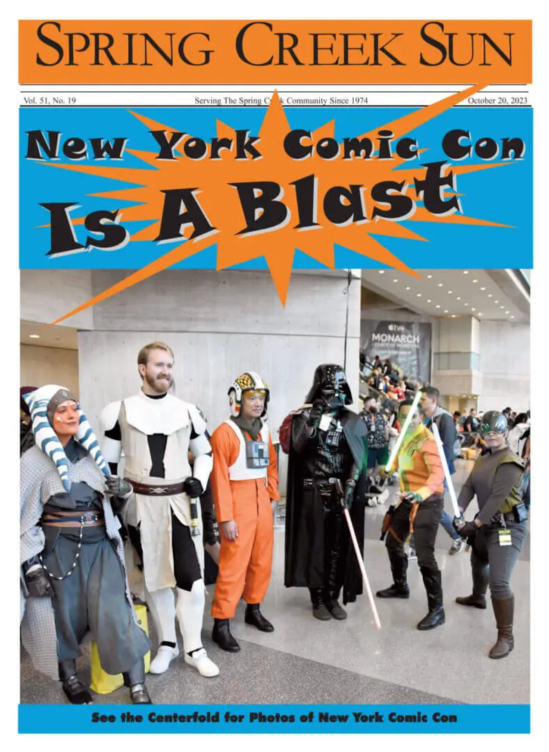 Cosplayers in Star Wars costumes at New York Comic Con.