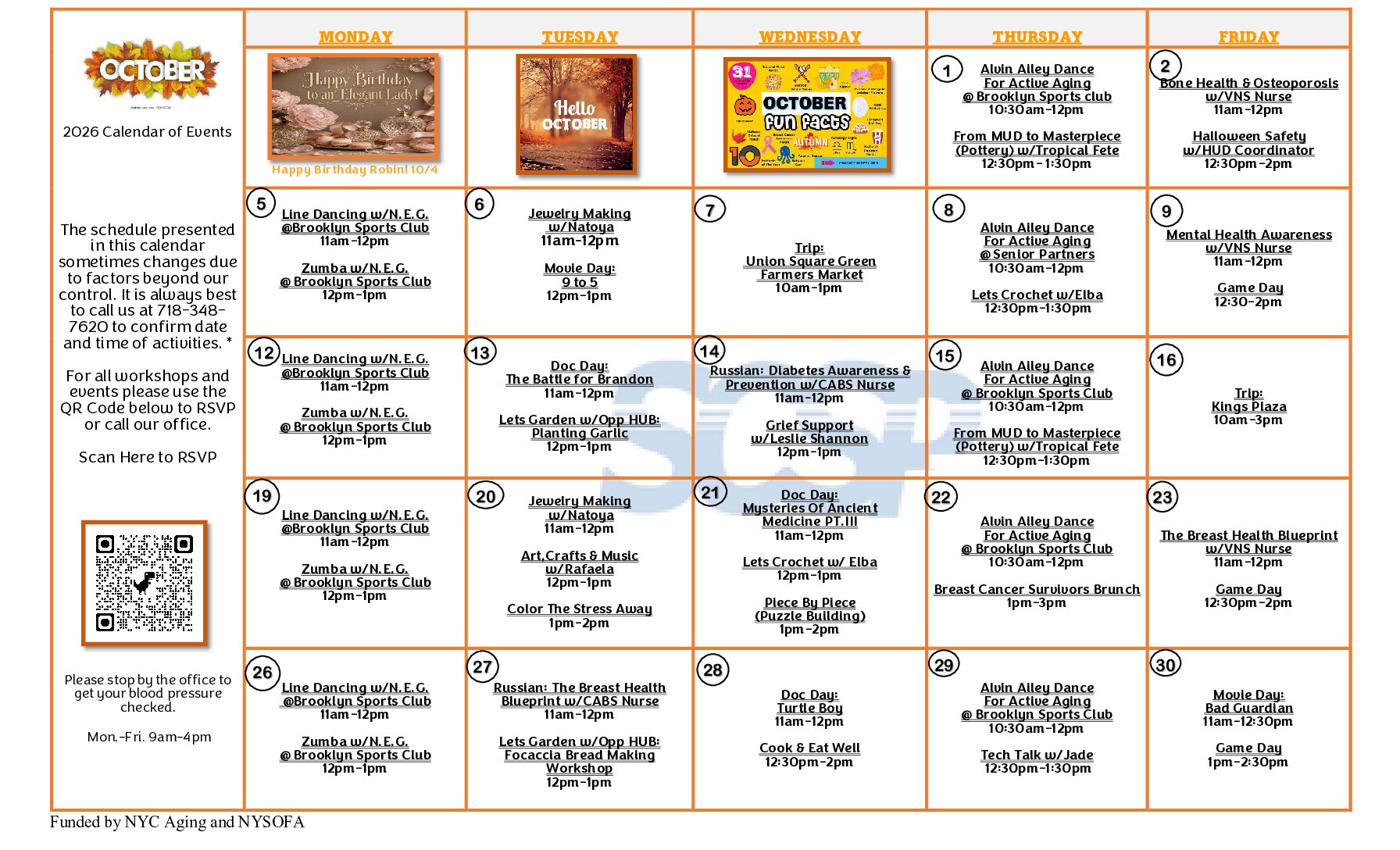 October 2026 Calendar